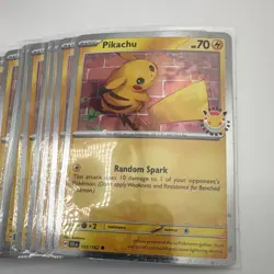 55 Pokemon TCG Pikachu Pokemon day 051/162 ( 55 Card Lot ) - Image 1