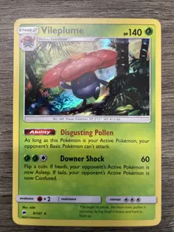 Holo Vileplume 6/147 Holo Rare SM - Burning Shadows Pokemon TCG Card - Image 1