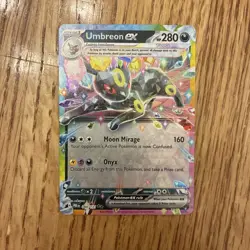 Pokemon TCG Umbreon EX 60/131 Double Rare Prismatic Evolutions Card NM - Image 1