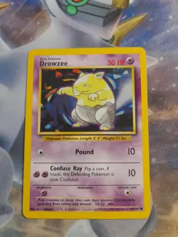 Drowzee 49/102 4th Print Base Set 1999-2000 Pokemon Card WOTC NM - Image 1