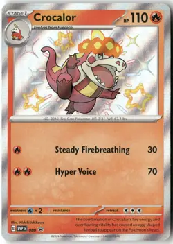 Crocalor, Pokemon SV: Scarlet & Violet Promo Cards Promo, 080 NM - Image 1