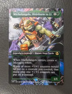 MTG Teenage Mutant Ninja Turtles - Michelangelo, Weirdness to 11 (Borderless) - Image 1