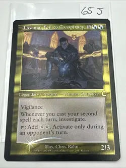 1x Lavinia, Foil to Conspiracy - Foil - Retro Frame Commander Party Promo Near M - Image 2