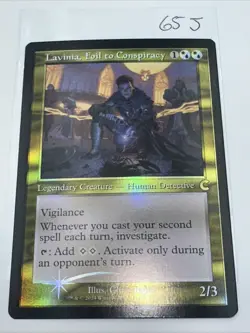 1x Lavinia, Foil to Conspiracy - Foil - Retro Frame Commander Party Promo Near M - Image 3