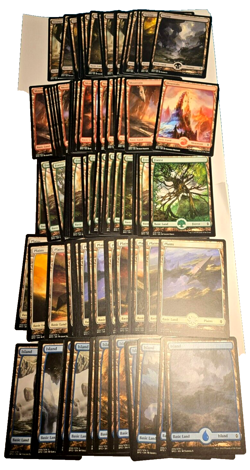 100x Full Art MTG Basic Land Lot - 20 of each type - Battle for Zendikar - MTG - Image 1