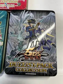 YuGiOh Duelist Pack Collection Tins 5 Pc Empty NO CARDS Lot - Image 3