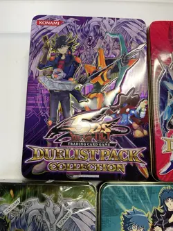 YuGiOh Duelist Pack Collection Tins 5 Pc Empty NO CARDS Lot - Image 4