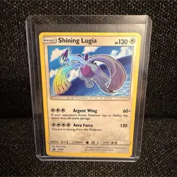 Pokemon TCG Shining Lugia Promo Holo SM82 SM 130 HP Basic Argent Wing Aero Force - Image 1
