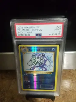 2016 Pokemon Xy Poliwhirl Rev Foil Evolutions Psa 9 - Image 1