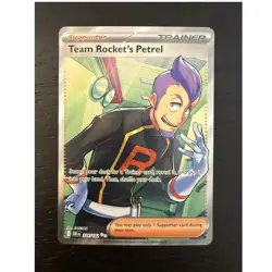 Pokemon TCG Team Rocket's Petrel Ultra Rare Full Art Holo Sv10 226/182 EN - Image 1