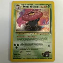 Erika's Vileplume 005/132 Gym Heroes Holo Rare Swirl Pokemon TCG Vintage WoTC - Image 1