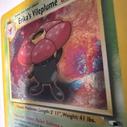 Erika's Vileplume 005/132 Gym Heroes Holo Rare Swirl Pokemon TCG Vintage WoTC - Image 2