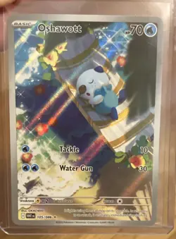 Oshawott 105/086 Sv: White Flare Illustration Rare Holo 70 HP 30 Attack Pokemon… - Image 1