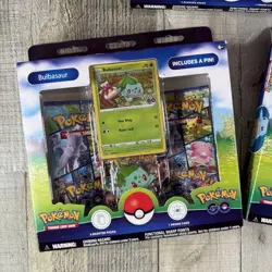 POKEMON GO Pin Collection Set 3 Charmander Squirtle Bulbasaur | Sealed | Retired - Image 2