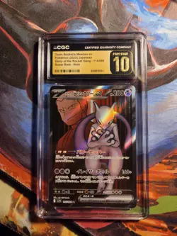 Team Rocket's Mewtwo ex 114/098 sv10 CGC PRISTINE JAPANESE POKEMON 2025 WOW - Image 1