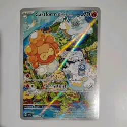 Pokemon TCG Castform Sunny Form 195/191 Surging Sparks Illustration Rare 2024 NM - Image 1