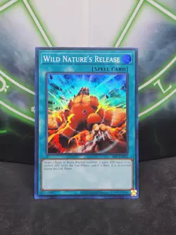 Yugioh Wild Nature's Release IOC-EN033 Super Rare 25th Anniversary NM - Image 1
