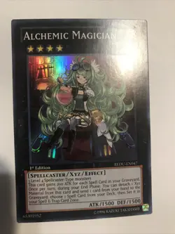 Yugioh Alchemic Magician REDU-EN047 Super Rare 1st Edition NM - Image 1