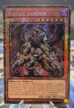 Yugioh TCG Bystial Saronir RA05-EN023 Starlight Rare Rarity 5 1st Edition NM - Image 1