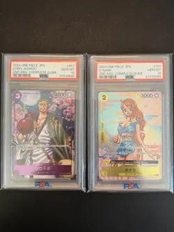 One Piece Japanese Zoro-Juurou OP05-067 Nami OP06-101 Sequential PSA 10 - Image 1
