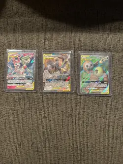 Three Tag Team GX Pokemon Cards Full Art Ultra Rare NM - Image 1