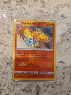POKEMON Shining Ho-Oh SM70 Black Star Promo Holo Sealed TCG Card Promo 2017 - Image 1