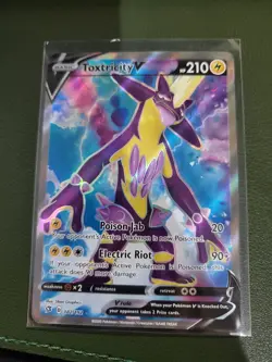 Toxtricity V - 182/192 - Pokemon Rebel Clash Sword Shield Full Art Rare Card NM - Image 2