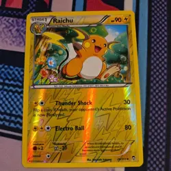 Raichu 28/111 Reverse Holo Furious Fists Pokemon Card - Image 1