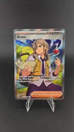 Pokemon Arven 235/198 Holo SV01 Ultra Rare Full Art Trainer Card NM - Image 1