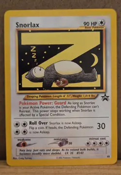 Snorlax 49/53 Wotc Promo Regular MP Pokemon Card - Image 1
