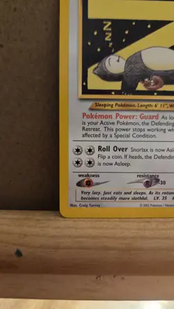 Snorlax 49/53 Wotc Promo Regular MP Pokemon Card - Image 4