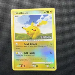 Pikachu 70/100 Reverse Holo Platinum Stamped Pokemon Cards mp - Image 1