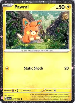 Pawmi (Cosmo Foil) 074/193 Holo Promo Miscellaneous Cards & Products Pokemon NM - Image 2