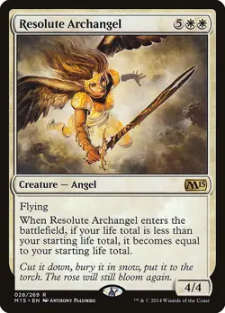 MTG Resolute Archangel [M15] #28 - Image 1