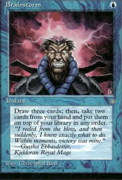 Magic The Gathering - Ice Age Brainstorm Common 1995 btc7 - Image 1