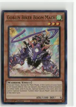 Yugioh Goblin Biker Boom Mach MP25-EN154 Ultra Rare NM 1st Ed - Image 1