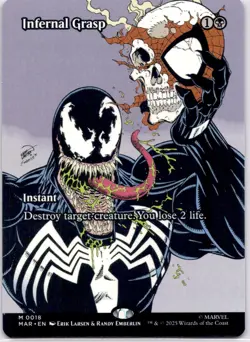 Infernal Grasp - MAR #18 Spider-Man Venom Magic: The Gathering NM - Image 1