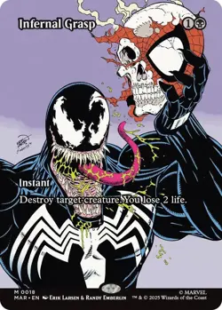 Infernal Grasp - MAR #18 Spider-Man Venom Magic: The Gathering NM - Image 3