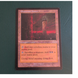 Wizards of the Coast Phyrexian Tower MTG Urza's Saga Legendary Land Rare #322 - Image 1