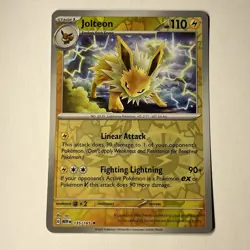 Jolteon 135/165 Pokemon TCG S&V 151 Reverse Holo Rare NM - Image 1