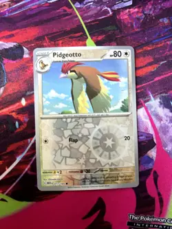 Pidgeotto 017/165 Common 151 Pokemon Reverse Holo Near Mint - Image 1