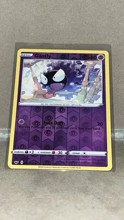 Pokemon Sword & Shield SWSH Base REVERSE HOLO FOIL Gastly 083/202 Card TCG - Image 1
