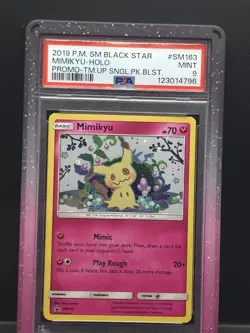 Mimikyu SM163 Holo Black Star Promo Pokemon 2019 Sun & Moon PSA 9 - Image 1