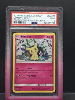 Mimikyu SM163 Holo Black Star Promo Pokemon 2019 Sun & Moon PSA 9 - Image 2
