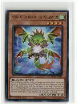 Yugioh Fiend Reflection of the Millennium MP25-EN210 Ultra Rare NM 1st Ed - Image 1