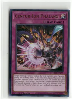 Yugioh Centur-Ion Phalanx MP25-EN295 Ultra Rare NM 1st Ed - Image 1