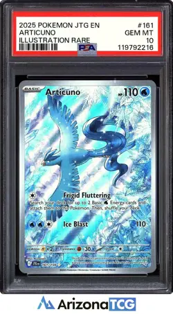 Pokemon 2025 Articuno 161/159 Illustration Rare Journey Together GEM MINT PSA 10 - Image 1