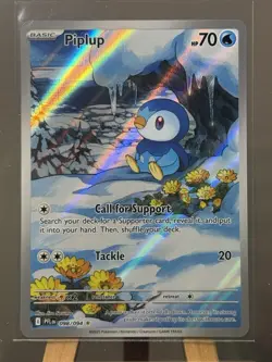 Pokemon TCG Piplup Illustration Rare 098/094 Near Mint Phantasmal Flames - Image 1