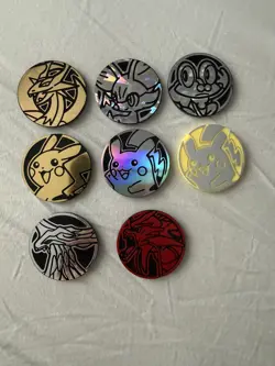 Lot of 8x Official Pokemon TCG Coins - Image 1