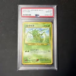 Pokemon Scyther Neo 2 Japanese #123 PSA 10 Gem Mint - Image 1